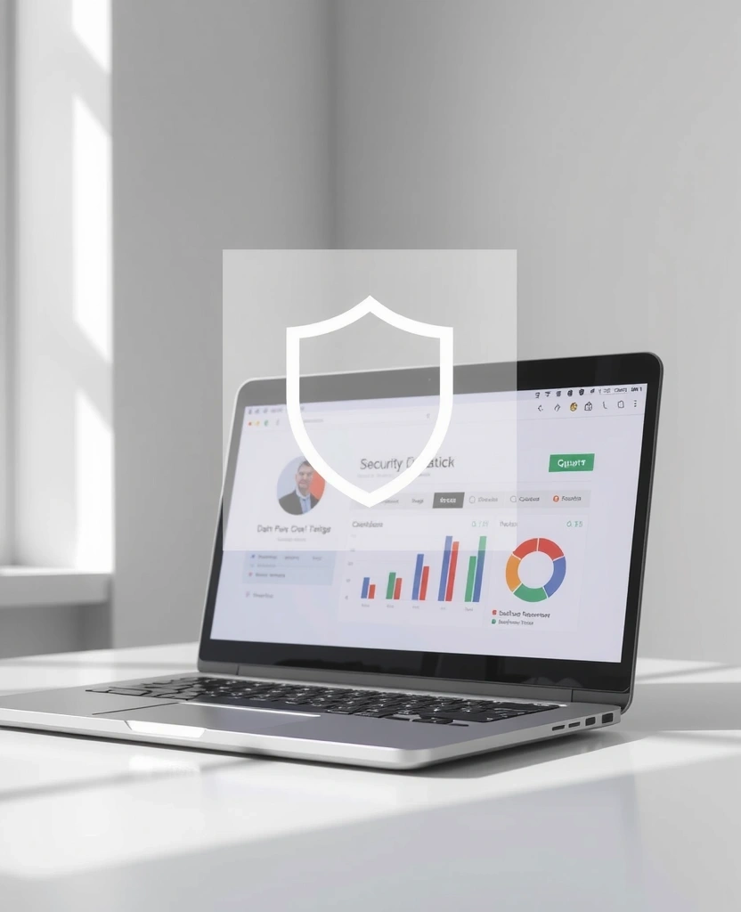 Abstract representation of data security and digital protection